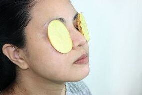 the use of potatoes for the rejuvenation of the eye area